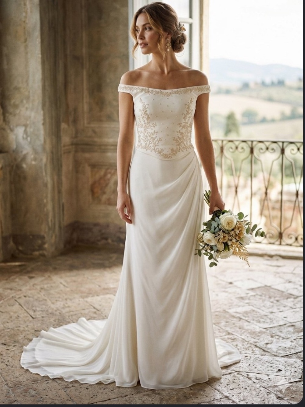 Pronovias Moscatel Two Piece Wedding Dress